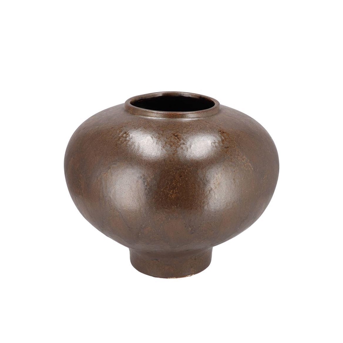 <h4>Merlin Brown Vase Bol 30x24cm</h4>