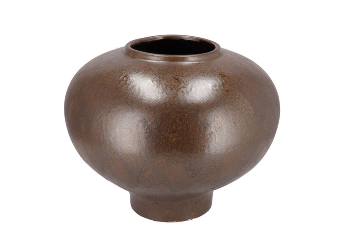 <h4>Merlin Brown Vase Bol 30x24cm</h4>