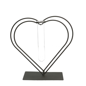 Moederdag Glas Hart 1buis 15*8*23cm