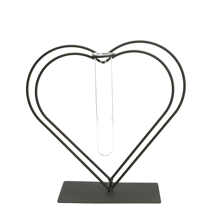 <h4>Valentine Glass Heart 1tube 15*8*23cm</h4>