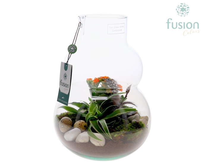 <h4>Green Bottle Olaf Medium met Pasen arrangement</h4>