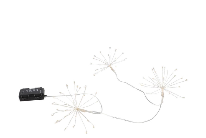 <h4>Led Shine Burst Garland 75 Led Timer Excl. Battery 60x30cm</h4>