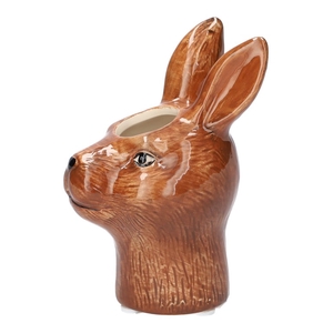 Vase Rabbit 7.5x7x10 brown