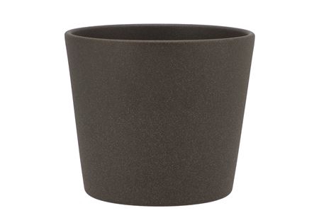 <h4>Ceramic Dark Grey Pot 15cm</h4>