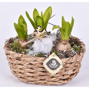 Maisblad gevl. ovaal 24x15cm