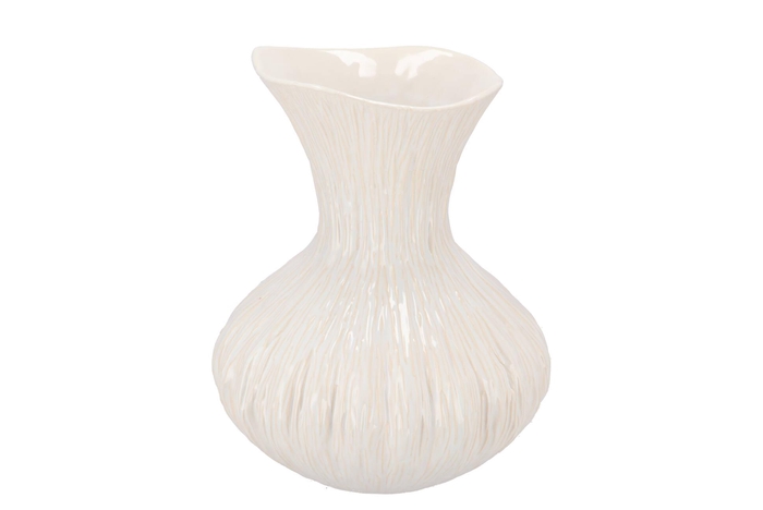 Mirre White Vase 23x23x30cm