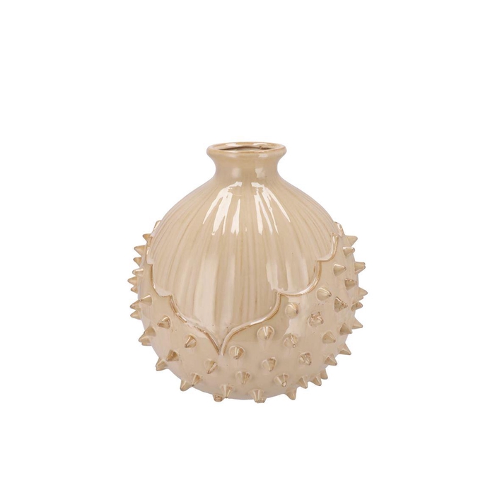 <h4>Mika Sand Vase Chestnut 16x16x17cm</h4>