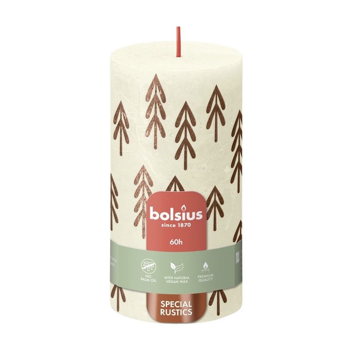 <h4>Candle Cylind.d07*13cm rust.silhouet</h4>