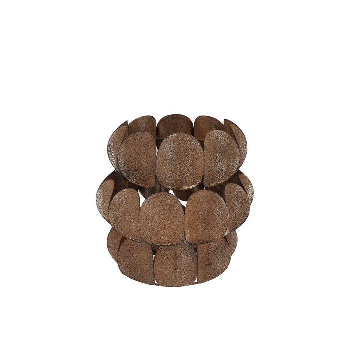 <h4>Kaya Bronze Candle Holder Metal 17x17cm</h4>