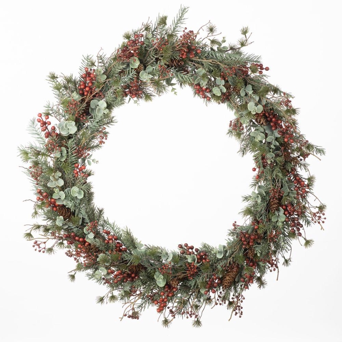 <h4>AF Wreath Berry/Eucalyp Mix D7</h4>