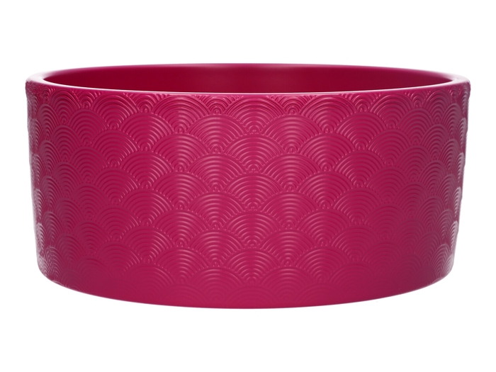 <h4>DF03-884726100 - Planter Napoli d22.5xh10.1 fuchsia</h4>