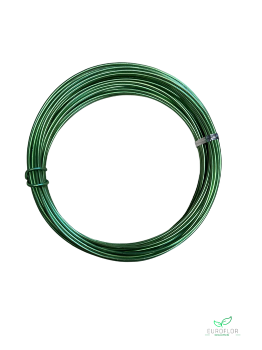 ALUMINIUM WIRE GREEN 12M GROEN