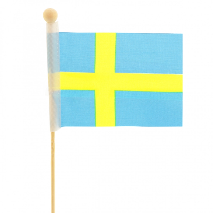 <h4>Bijsteker 50cm Vlag Zweden 8*11cm</h4>