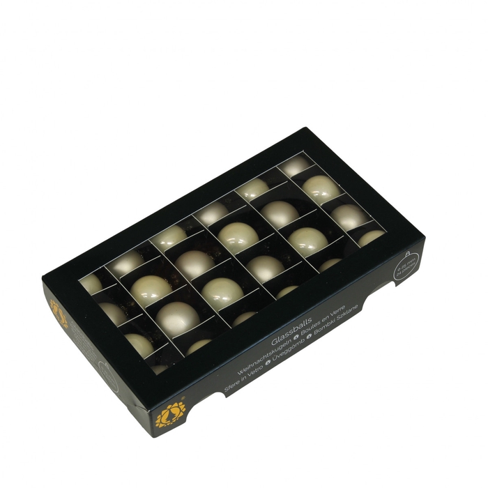 <h4>Kerstbal Bal  25mm combi x24</h4>
