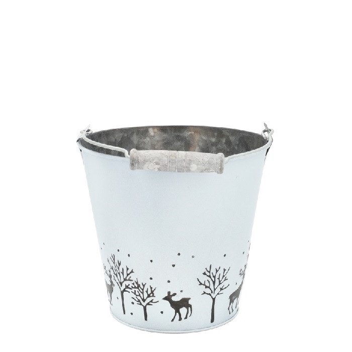 <h4>Christmas Zink Winter bucket d12*12cm</h4>