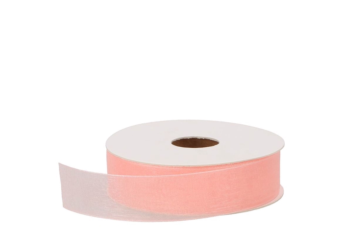 Ribbon Organza 54 Salmon 50mx25mm