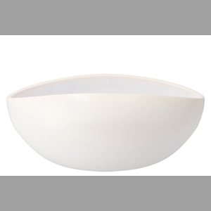 Vinci Matt White Bowl Oval 31x21x13cm