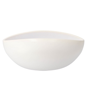 Vinci Matt White Bowl Oval 31x21x13cm