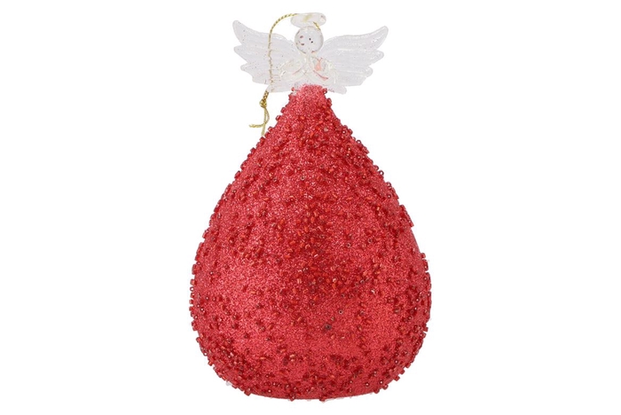 <h4>Sparkly Led Angel Glass Bordeaux Ass P/1 9x16cm</h4>