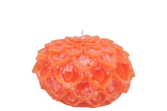 <h4>Candle Dahlia Orange 9x7cm</h4>
