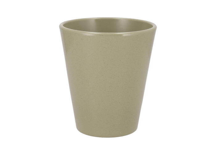<h4>Ceramic Kiwi Stone Pot Orchid 15cm</h4>