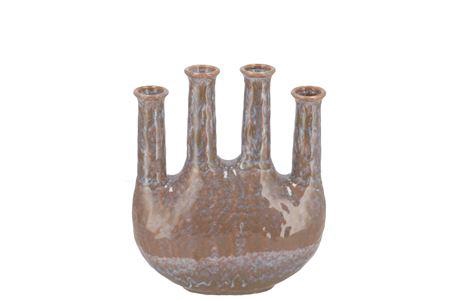 <h4>Inga Jahra Grey Vase Oval Tube Active Glaze 23x10x</h4>