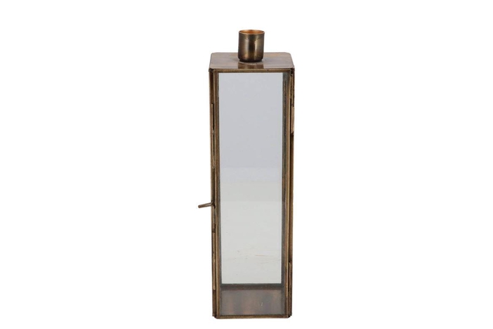 Braga Majestic Gold Candle Holder 8x8x27cm Nm