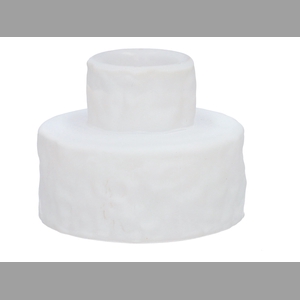 DF02-667100500 - Candle hldr Luxis1 d3/6.6xh5.3 white matt