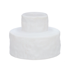 DF02-667100500 - Candle hldr Luxis1 d3/6.6xh5.3 white matt
