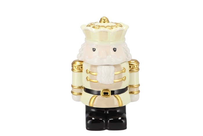 <h4>Jolie Cozy Gold King Jar 18x13x28cm</h4>