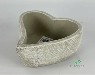 CEMENT HEART GREY 13*14*H6