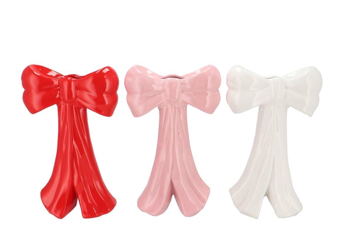 <h4>Faby Jolly Pink Vase Bow Long Ass 23x13x37cm</h4>