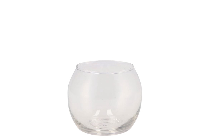<h4>Glass Ball Vase Sphere Shaded 8x7cm</h4>