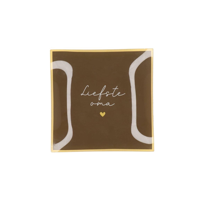 <h4>Plate Square Liefste Oma 18x18x2cm Nm</h4>