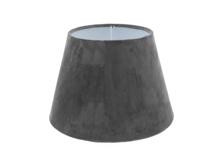 <h4>Lamp Shade Ø25xh16cm Grey Vel.</h4>