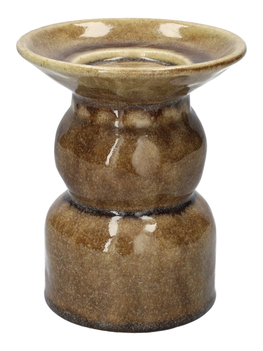 <h4>DF03-741358400 - Canlde hldr Novi d12.5xh15 mocca</h4>