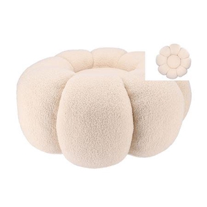 Teddy Sand Poof Flower 65x30cm