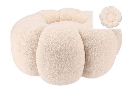 Teddy Sand Poof Flower 65x30cm