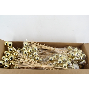 Stick Ball Mirror C. Ø6cm Gold