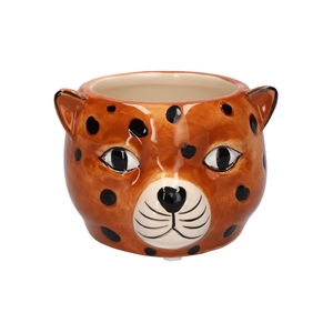 DF03-666650504 - Pot Cheetah 9.7x9.4x6.5 brown