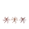 Cosmo Copper Mix Candle Holder Snowflake Ass 17x17x15cm