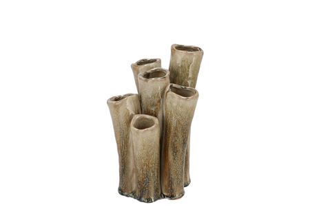 <h4>Inga Barrier Green Vase Tube Active Glaze 15x12x21</h4>