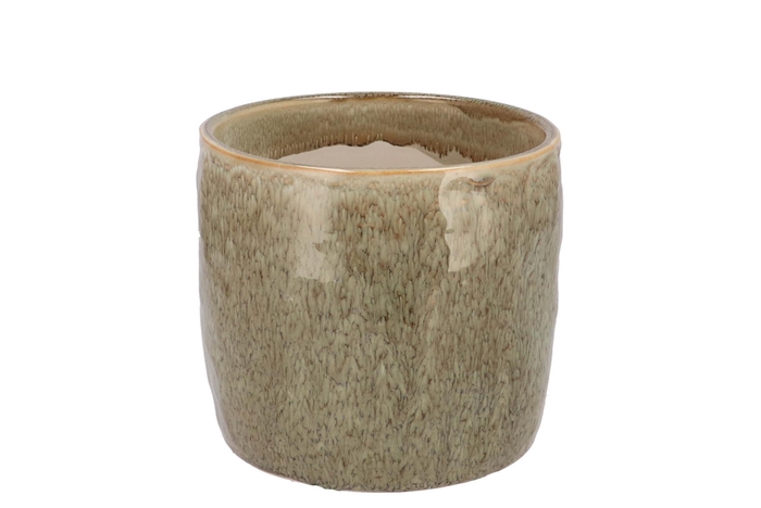 Iron Stone Sand Glazed Pot 13x13cm