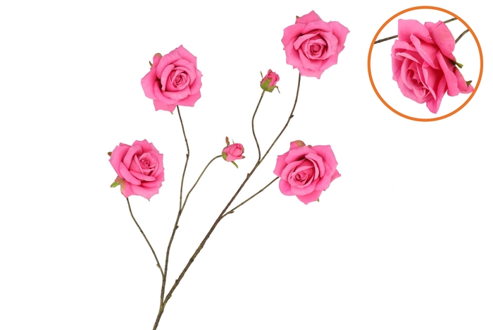 Silk Roses Wild Fuchsia 126cm