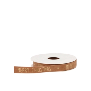 Ribbon Velvet Christmas 73 Brandy 5mx15mm