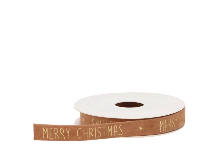 <h4>Ribbon Velvet Christmas 73 Brandy 5mx15mm</h4>