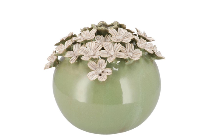 <h4>Daisy Green Vase Flower 18x18x17cm</h4>