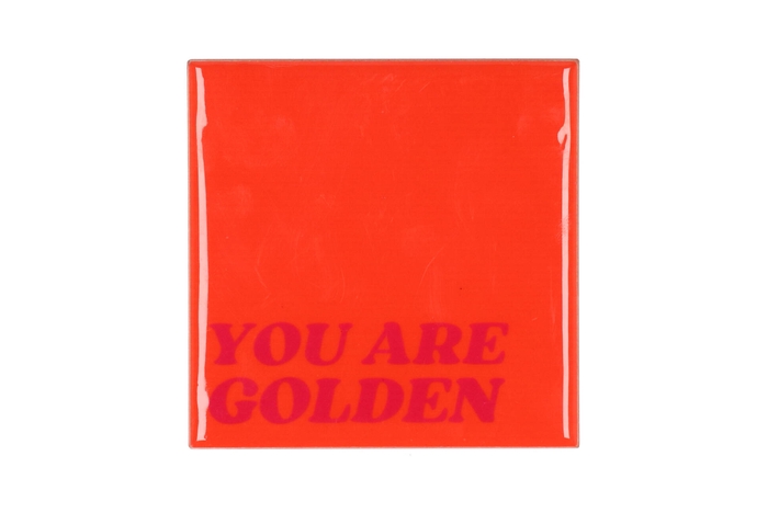 Tile Golden Orange 10x10x1cm Nm