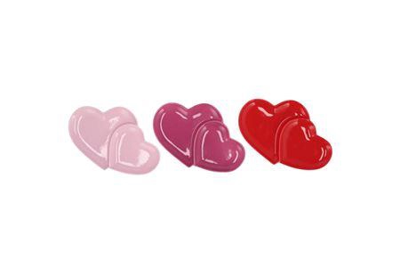 <h4>Love Sweet Pink Mix Plate 2 Hearts Ass 14x9x2cm Nm</h4>