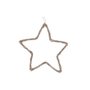 Wreath Vine Twisted Star Ass 45x45x3cm